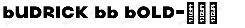 Budrick BB Bold字体转换